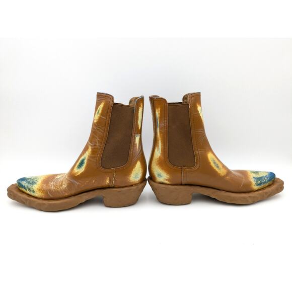 CAMPER Gender Inclusive Venga Women's Chelsea Boot Brown Multi size US7.5 EU38 - Picture 5 of 16